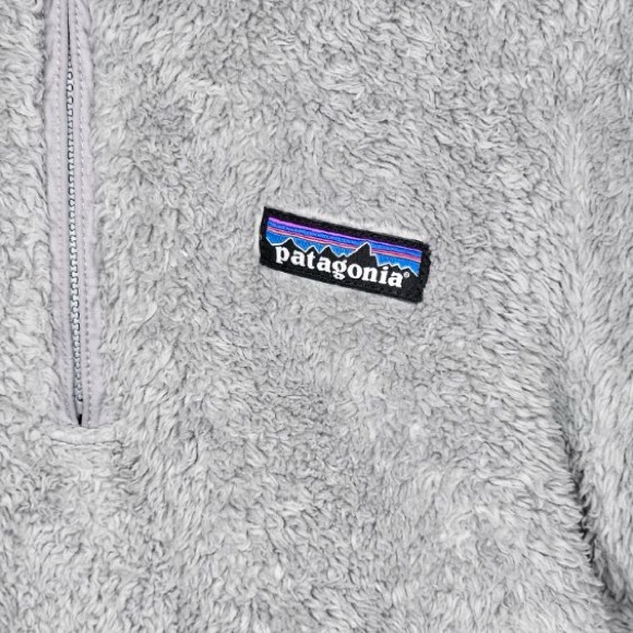 Patagonia Jacket Los Gatos Fleece Smolder Gray Quarter Zip Sweater Size Small - Picture 3 of 9
